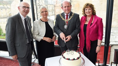 Duncan Hendry, Dame Joan Stringer, Lord Provost Frank Ross and Cabinet Secretary Fiona Hyslop Photo Greg Macvean.jpg