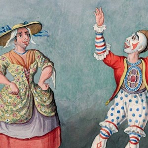 Joseph Grimaldi the Clown from a 19th-Century Painting